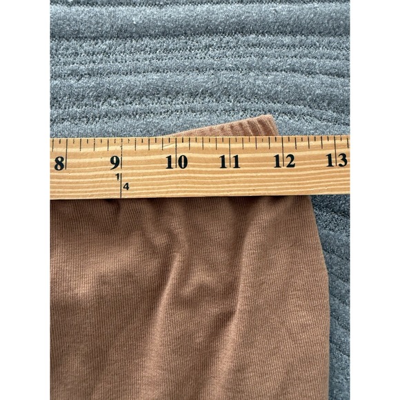 Aster Mini Skirt Drawstring Ruched Bodycon Festival Rave Party Y2K Small Brown - Picture 5 of 7